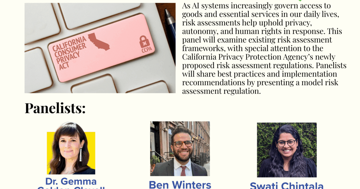 Risks and Risk Assessments: Reporting Out on California’s Proposed AI ...