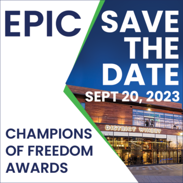 Save the Date: EPIC 2023 Champions of Freedom Awards Sept 20, 2023